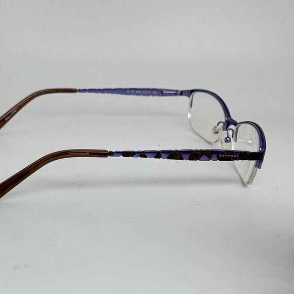 Rampage R174 BRN 51-17-135‎ Brown/Blue Metal Half Rim Eyeglasses Frame H15278 main image 6